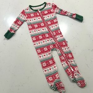 Little bum bums Christmas footie pajamas - size 12-18 months